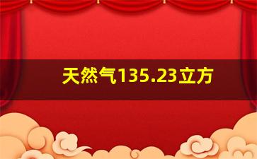 天然气135.23立方