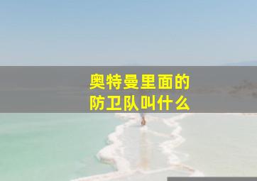 奥特曼里面的防卫队叫什么