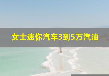 女士迷你汽车3到5万汽油