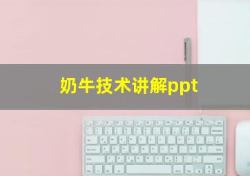 奶牛技术讲解ppt