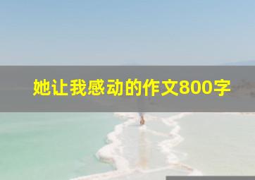 她让我感动的作文800字