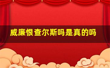 威廉恨查尔斯吗是真的吗