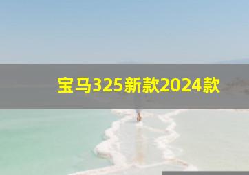 宝马325新款2024款