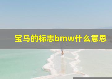 宝马的标志bmw什么意思