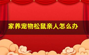 家养宠物松鼠亲人怎么办