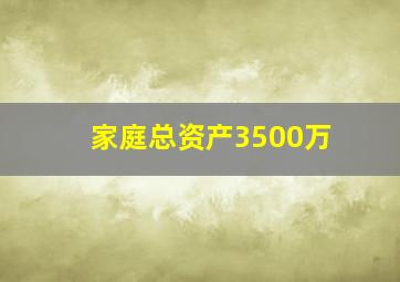 家庭总资产3500万