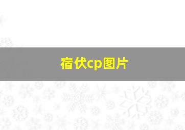 宿伏cp图片