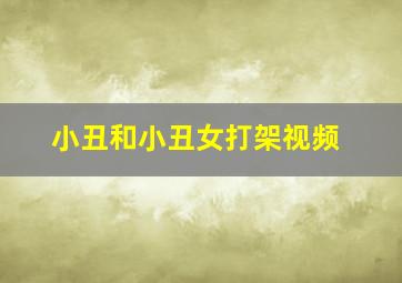 小丑和小丑女打架视频