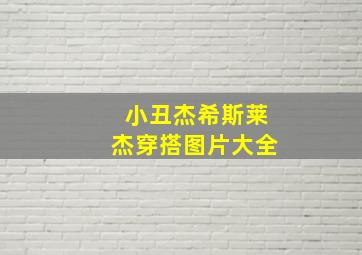 小丑杰希斯莱杰穿搭图片大全