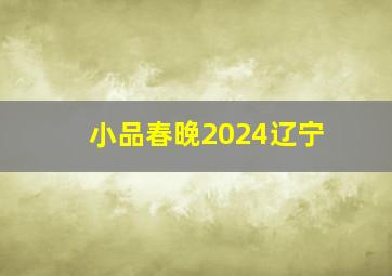 小品春晚2024辽宁