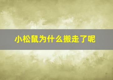 小松鼠为什么搬走了呢