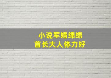 小说军婚绵绵首长大人体力好