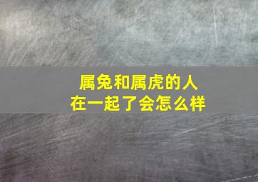 属兔和属虎的人在一起了会怎么样