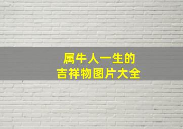 属牛人一生的吉祥物图片大全