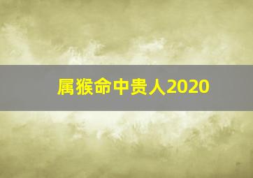 属猴命中贵人2020