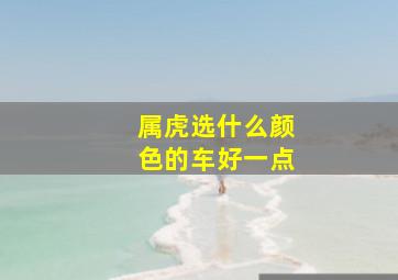 属虎选什么颜色的车好一点