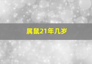 属鼠21年几岁