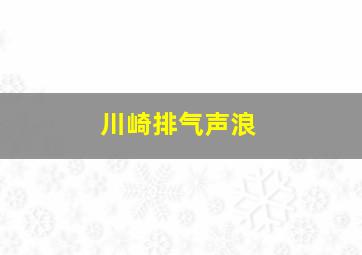 川崎排气声浪