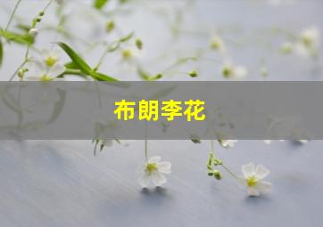 布朗李花