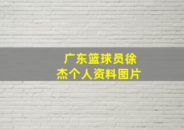 广东篮球员徐杰个人资料图片