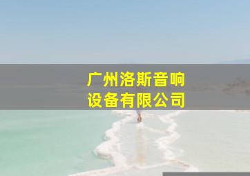 广州洛斯音响设备有限公司