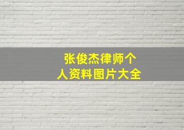 张俊杰律师个人资料图片大全