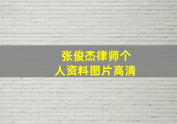 张俊杰律师个人资料图片高清