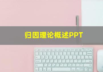 归因理论概述PPT