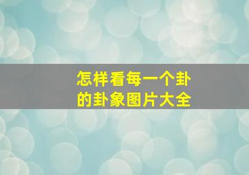 怎样看每一个卦的卦象图片大全