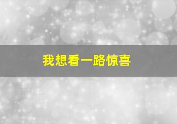 我想看一路惊喜