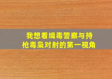 我想看缉毒警察与持枪毒枭对射的第一视角