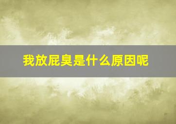 我放屁臭是什么原因呢