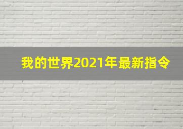 我的世界2021年最新指令