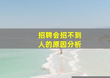 招聘会招不到人的原因分析