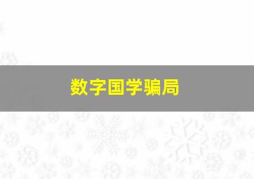 数字国学骗局