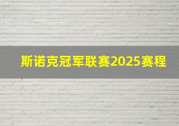 斯诺克冠军联赛2025赛程