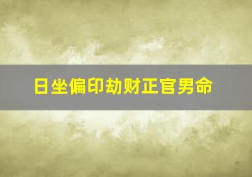 日坐偏印劫财正官男命