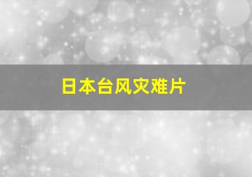 日本台风灾难片