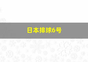 日本排球6号