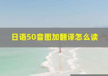 日语50音图加翻译怎么读