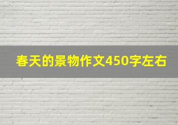 春天的景物作文450字左右