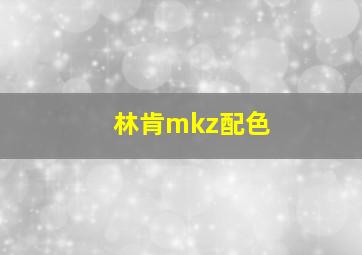 林肯mkz配色