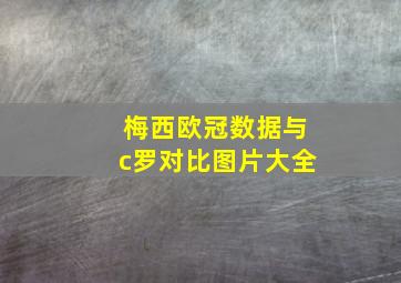 梅西欧冠数据与c罗对比图片大全