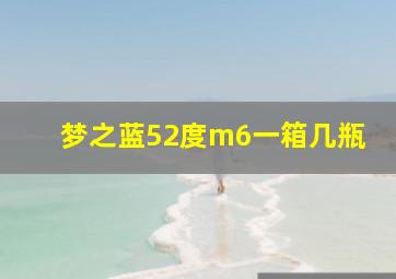 梦之蓝52度m6一箱几瓶