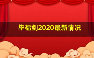 毕福剑2020最新情况