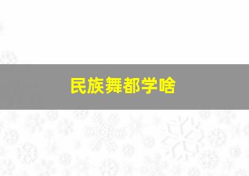 民族舞都学啥