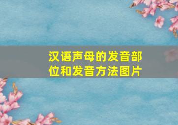 汉语声母的发音部位和发音方法图片