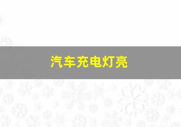 汽车充电灯亮