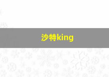 沙特king