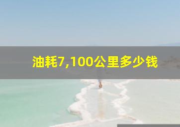 油耗7,100公里多少钱